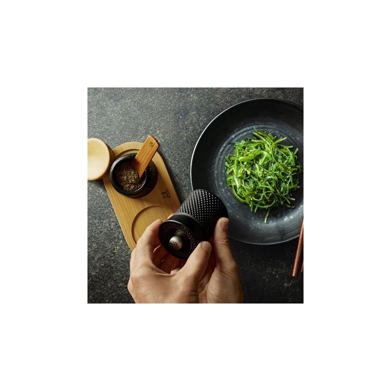 BALI 8cm Pepper Mill + Spice Container Set